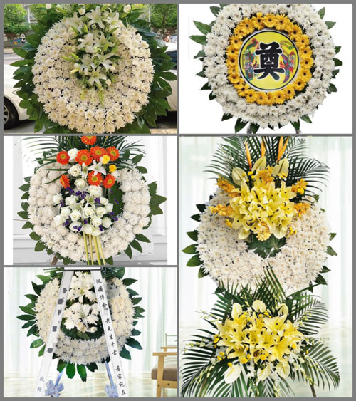山东淄博临淄区朱台镇谢家村花圈速递
